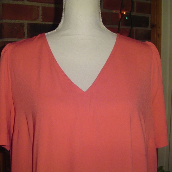 A New Day Short Sleeve Ruffle Hem Dress L - Picture 4 of 6